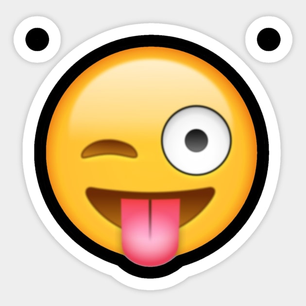 Smiley Face Tongue Out Emoji Sticker by misdememeor